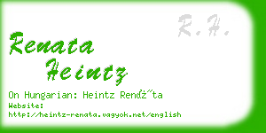 renata heintz business card
